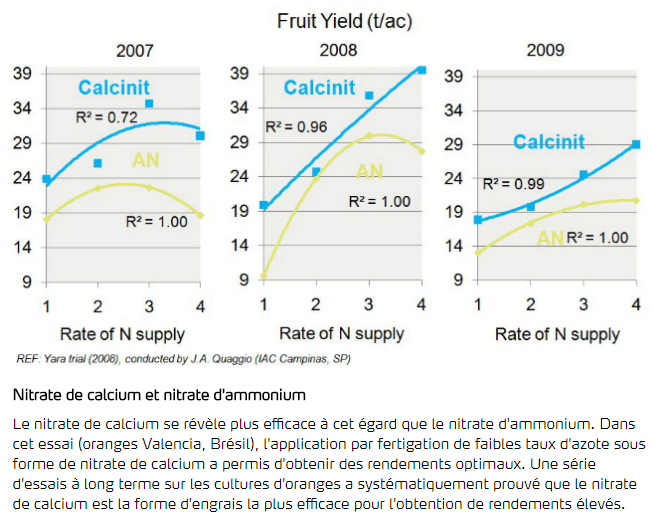 Nitrate de calcium et nitrate d'ammonium